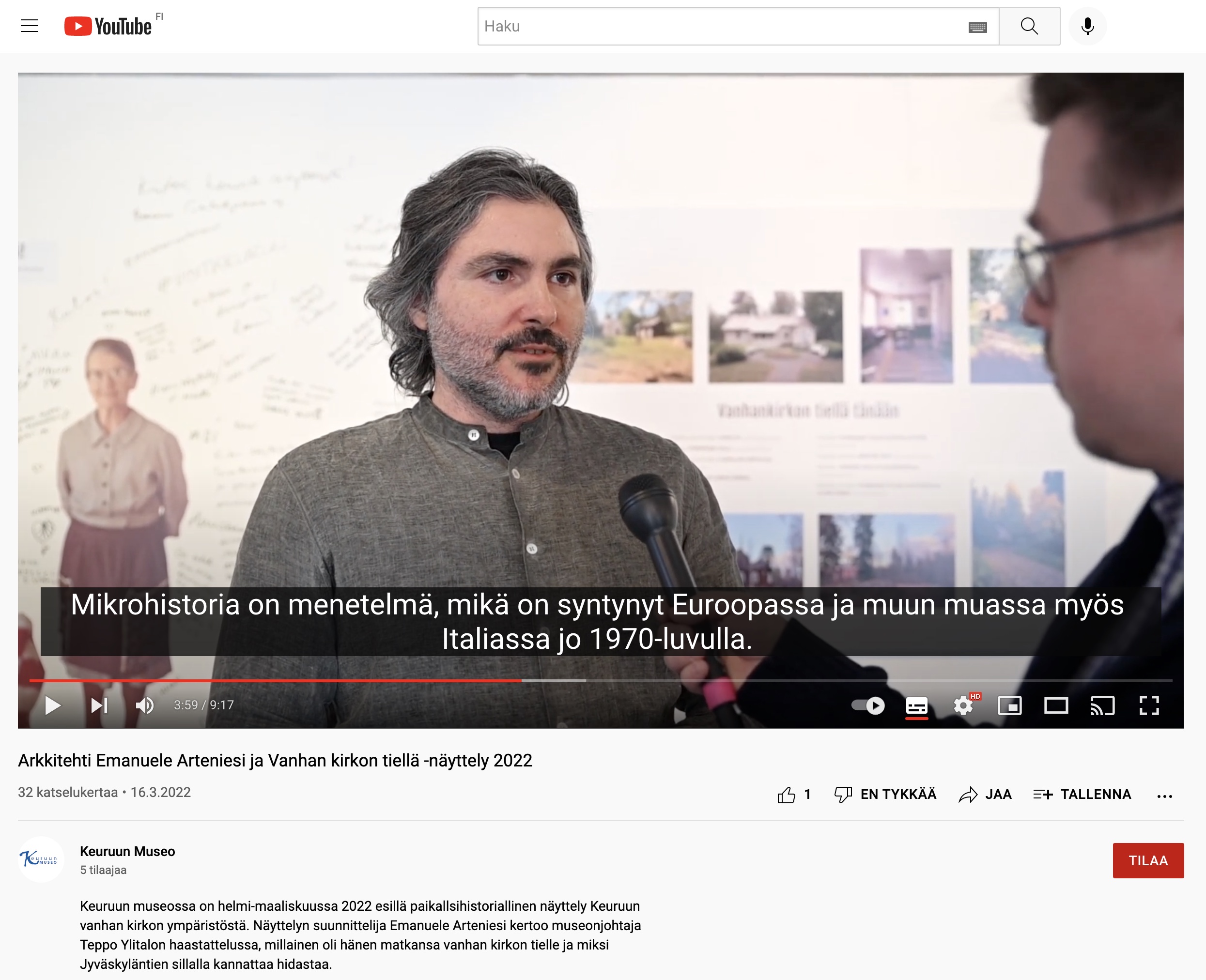 Youtube Keuruun museop