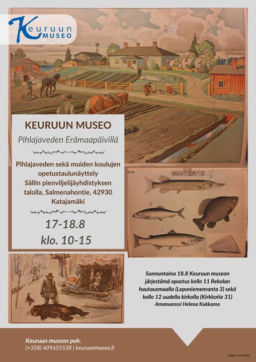 Keuruun museo mukana Erämaapäivillä 17.-18.8.